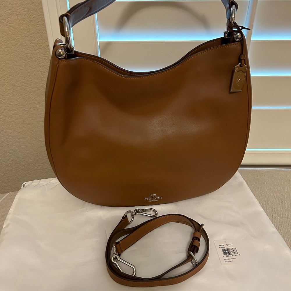 Coach Glovetan Leather Nomad-Saddle Shoulder or Crossbody